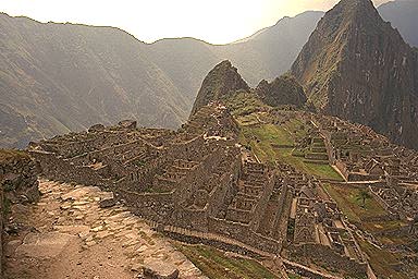 [Terraces for food at Machu Picchu]